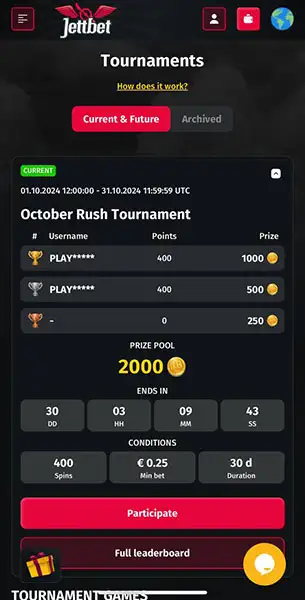Jett Bet Casino mobile screenshot #3 Mobile Screenshot image #3 for Jett Bet Casino