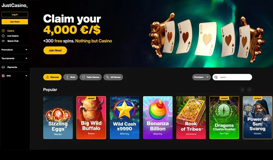 Read review of Just Casino