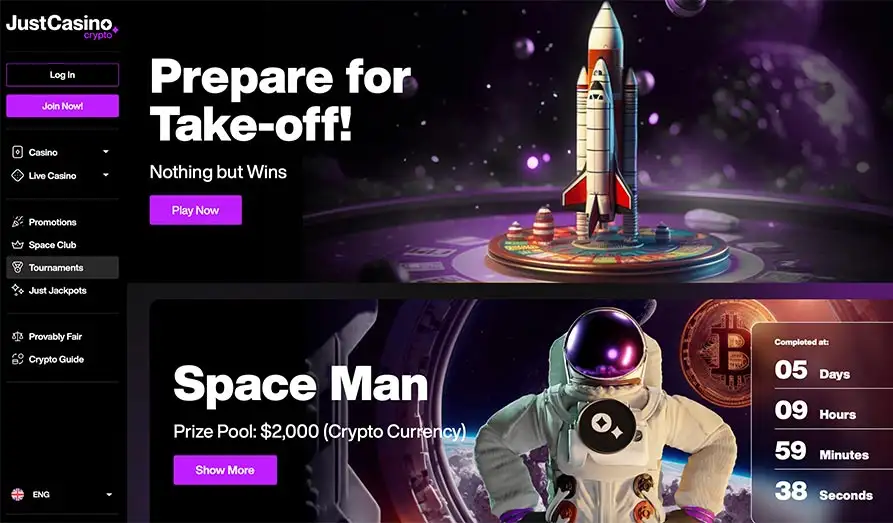 Just Casino IO Tournaments Screenshot image #2 for Just Casino IO