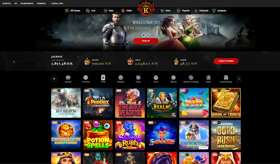 Read review of Kingdom Casino