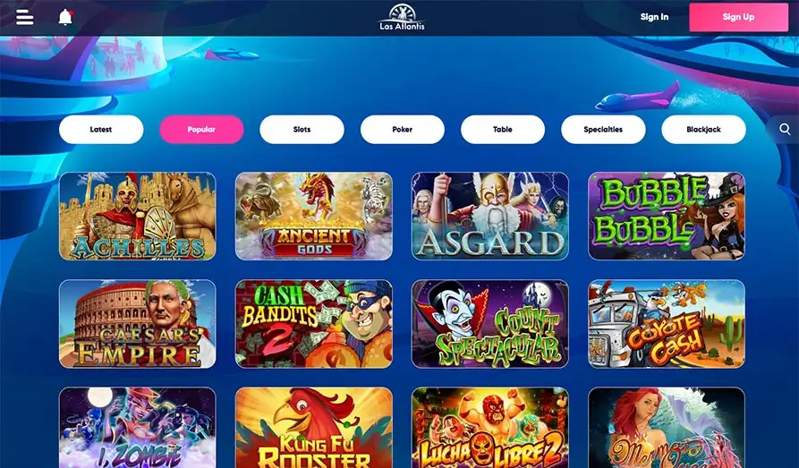 Read review of Las Atlantis Casino