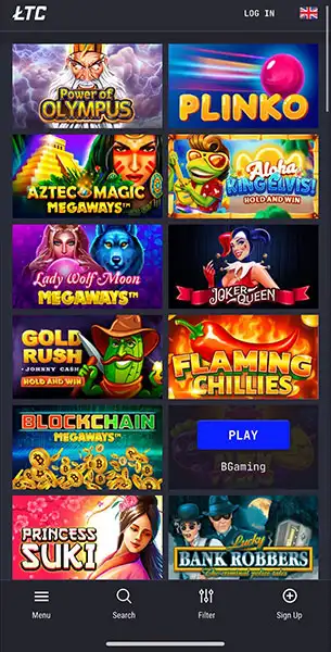 LTC Casino mobile screenshot #1 Mobile Screenshot image #1 for LTC Casino