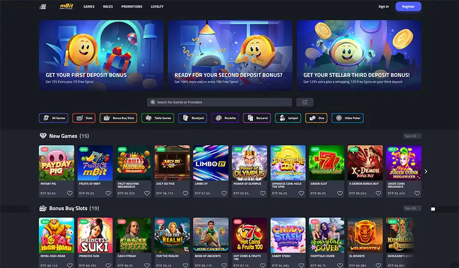 Read review of mBit Casino
