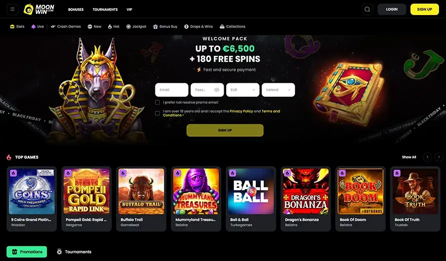 Read review of Moon Win Casino