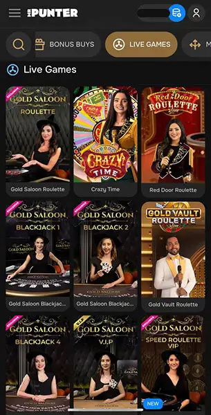 Mr Punter Casino mobile screenshot #3 Mobile Screenshot image #3 for Mr Punter Casino