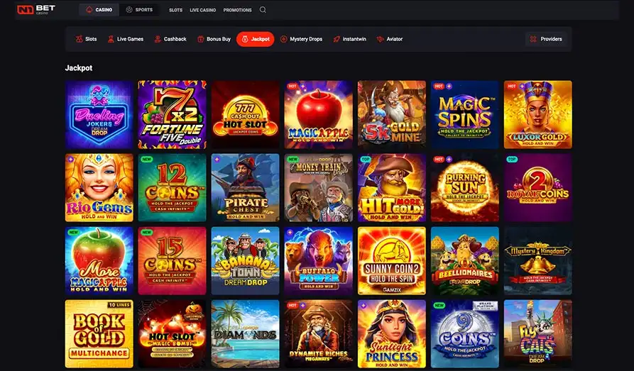 N1 Bet Casino jackpots Landscape screenshot image #1 for N1 Bet Casino