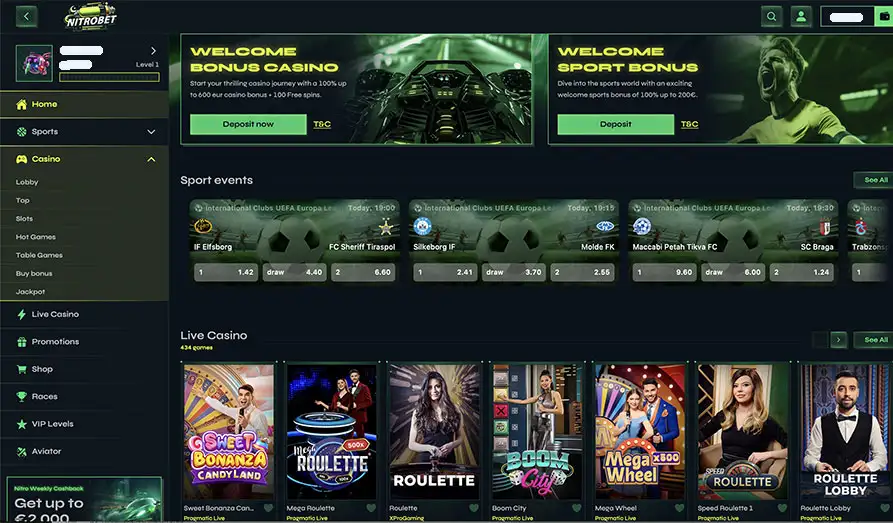 Read review of Nitro Bet Casino