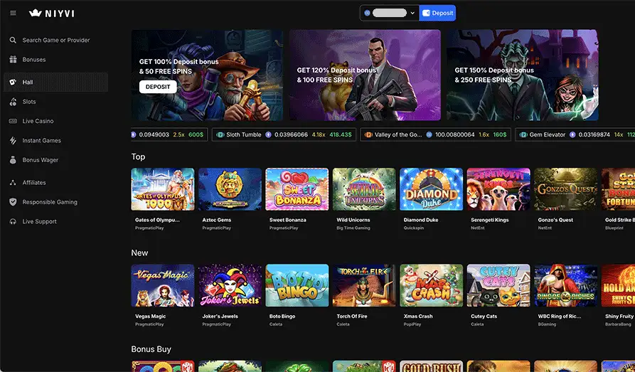 Read review of Niyvi Casino
