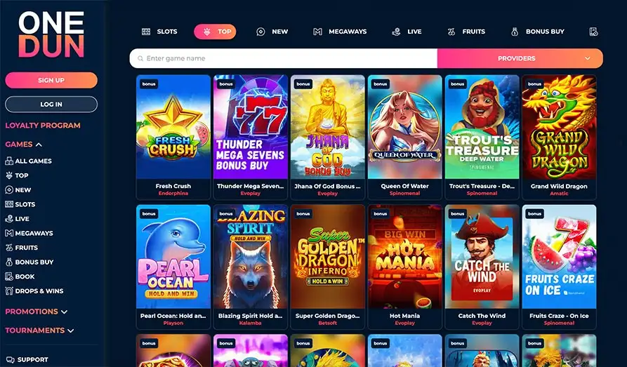 Read review of OneDun Casino