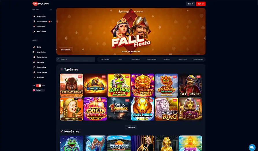 Read review of OnLuck Casino