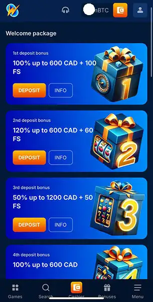 Only Win Casino mobile screenshot #5 Mobile Screenshot image #5 for Only Win Casino