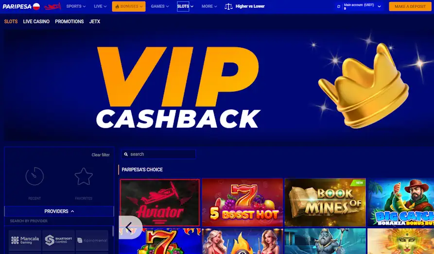Read review of Paripesa Casino