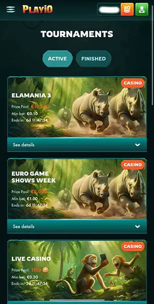 Playio Casino mobile screenshot #4 Mobile Screenshot image #4 for Playio Casino