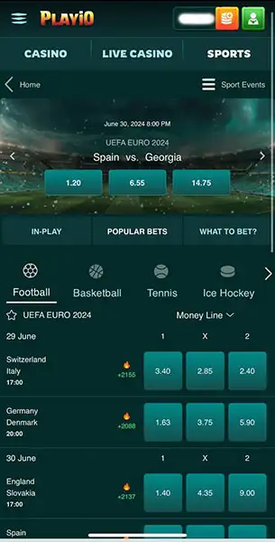 Playio Casino mobile screenshot #2 Mobile Screenshot image #2 for Playio Casino