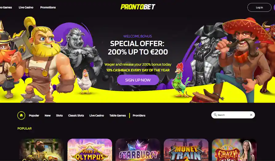Read review of ProntoBet Casino