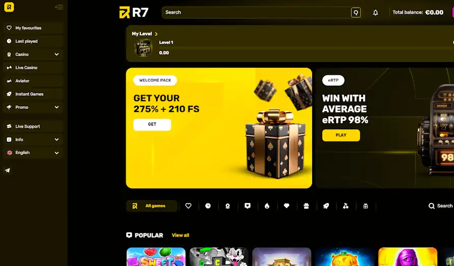 Read review of R7 Casino