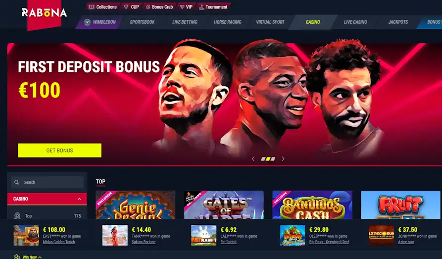 Read review of Rabona Casino