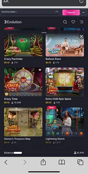 Rakebit Casino mobile screenshot #5 Mobile Screenshot image #5 for Rakebit Casino