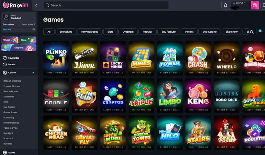 Rakebit Originals Games Screenshot image #2 for Rakebit Casino