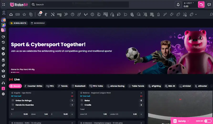 Rakebit Sports Screenshot image #3 for Rakebit Casino