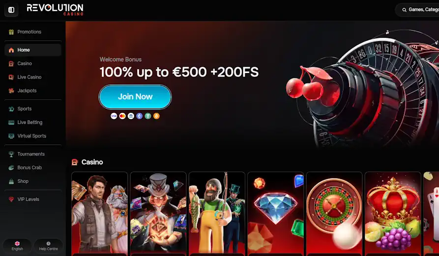 Read review of Revolution Casino