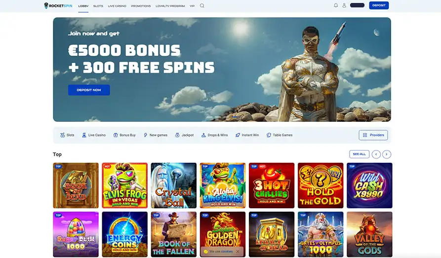 Read review of Rocket Spin Casino