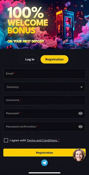 Rollblock IO Casino - Mobile Registration KYC Mobile Screenshot for Rollblock IO