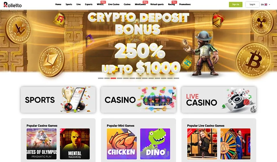 Read review of Rolletto Casino