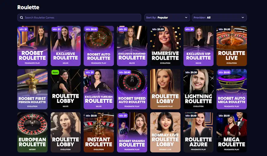 Roobet Casino roulette Screenshot image #3 for Roobet Casino