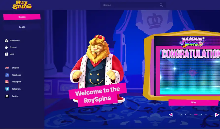 Read review of Royspins Casino
