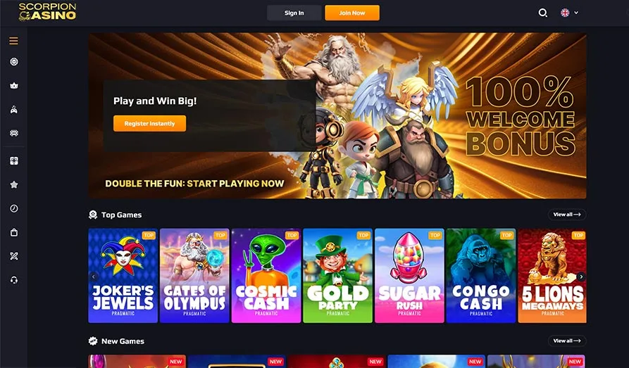 Read review of Scorpion Casino