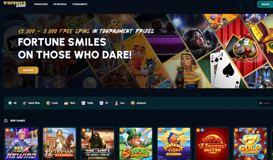 Read review of Sensei Game Casino
