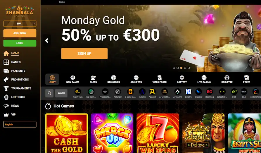 Read review of Shambala Casino