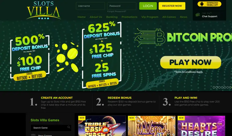 Read review of Slots Villa Casino
