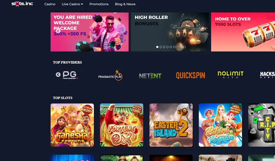 Read review of Slots Inc Casino