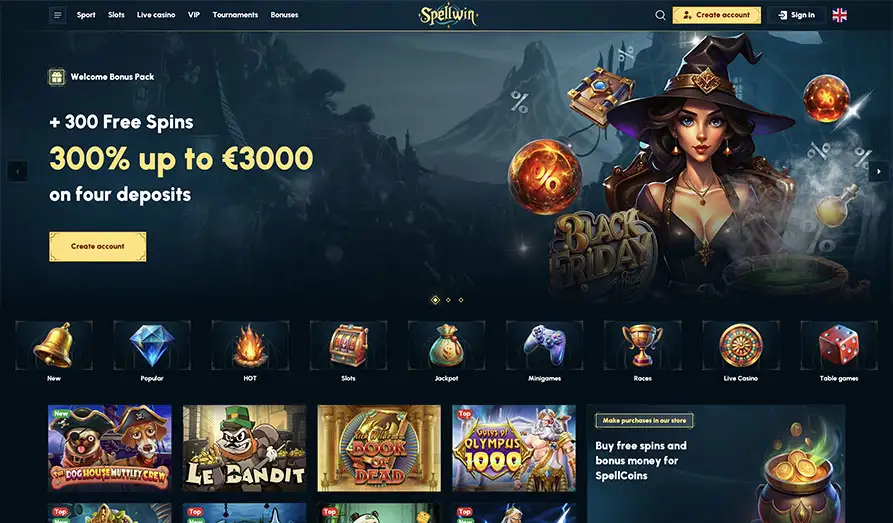 Read review of Spellwin Casino