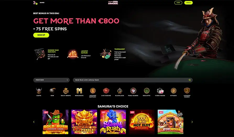 Read review of Spin Samurai Casino