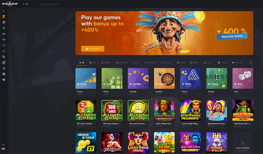 Read review of Spinarium Casino