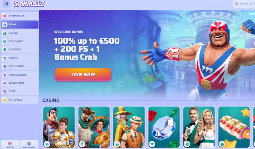 Read review of Spin Rollz Casino
