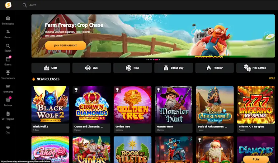 Read review of Stay Casino