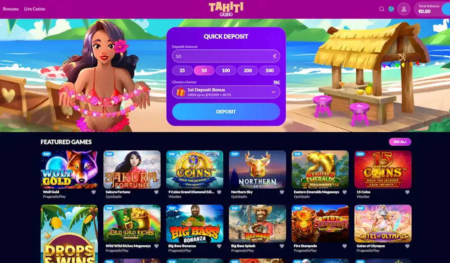 Read review of Tahiti Casino