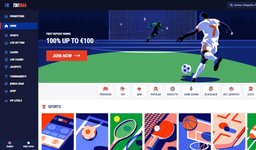 Read review of Tiki Taka Casino