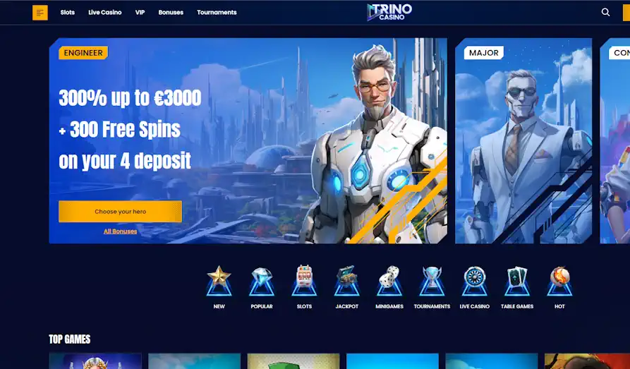 Read review of Trino Casino