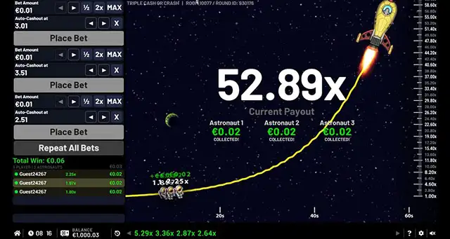 Triple Cash Or Crash screenshot