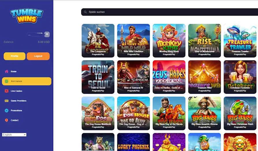 - Screenshot image #2 for Tumble Wins Casino