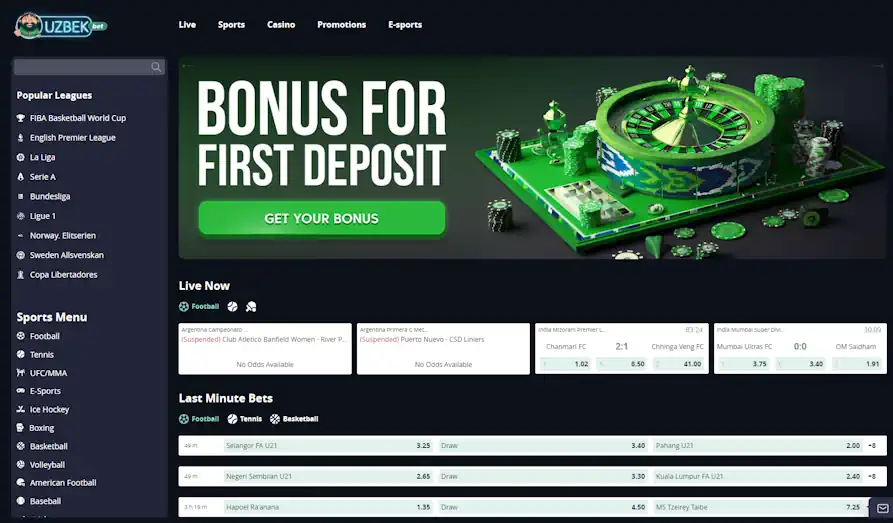 Read review of Uzbek Bet Casino