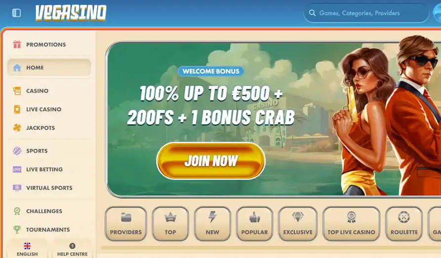 Read review of Vegasino Casino