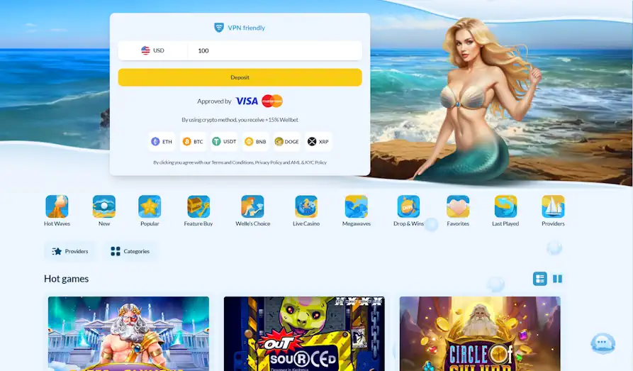 Welle casino home Main screenshot image for Welle Casino