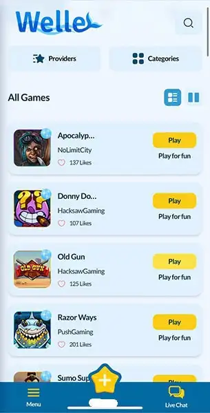 Welle Casino mobile screenshot #3 Mobile Screenshot image #3 for Welle Casino