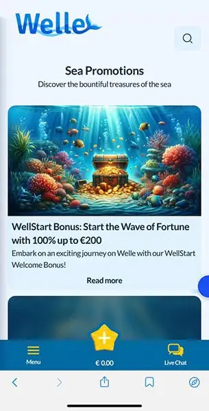 Welle Casino mobile screenshot #2 Mobile Screenshot image #2 for Welle Casino